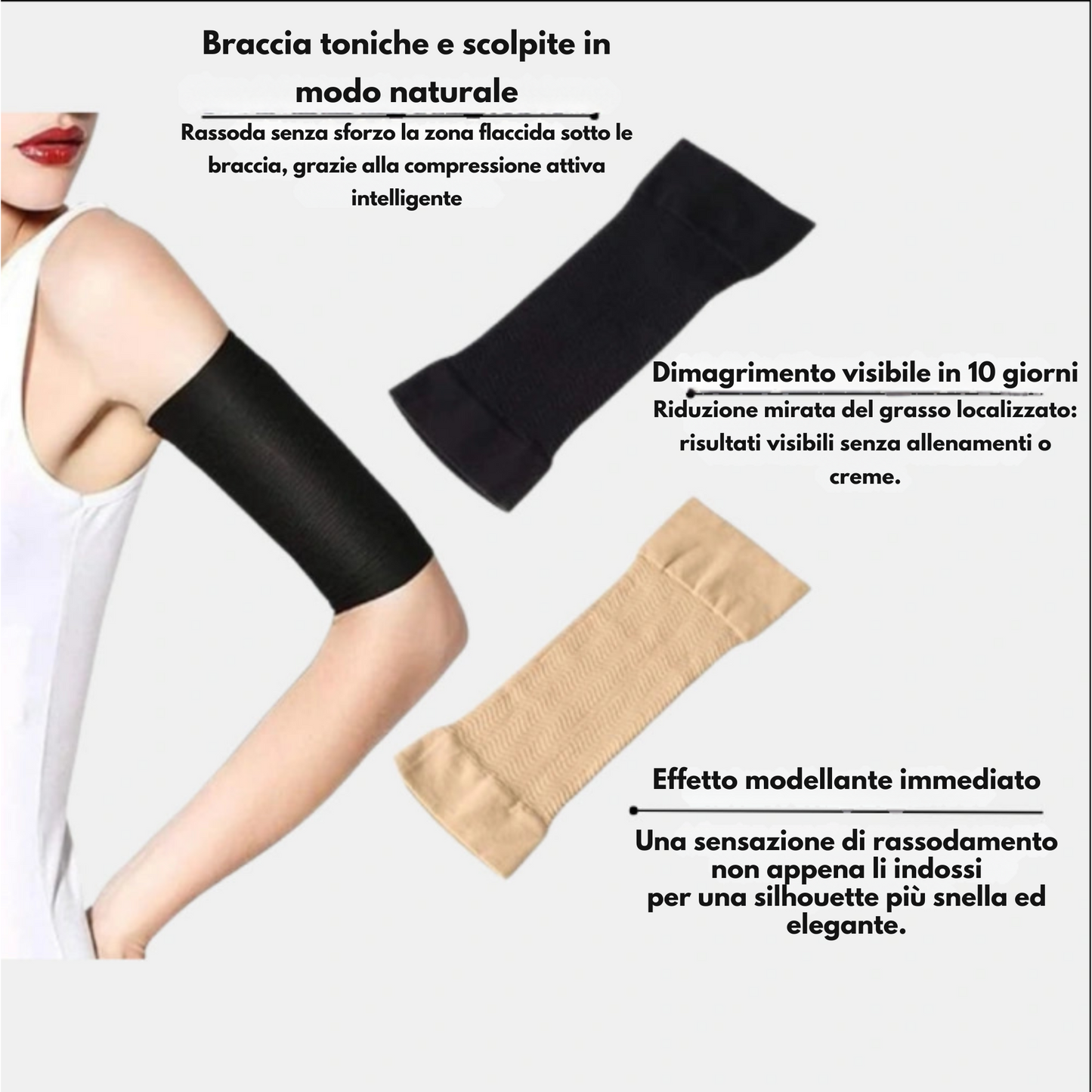 3D Compression Arm Sleeves – Sculpting Support