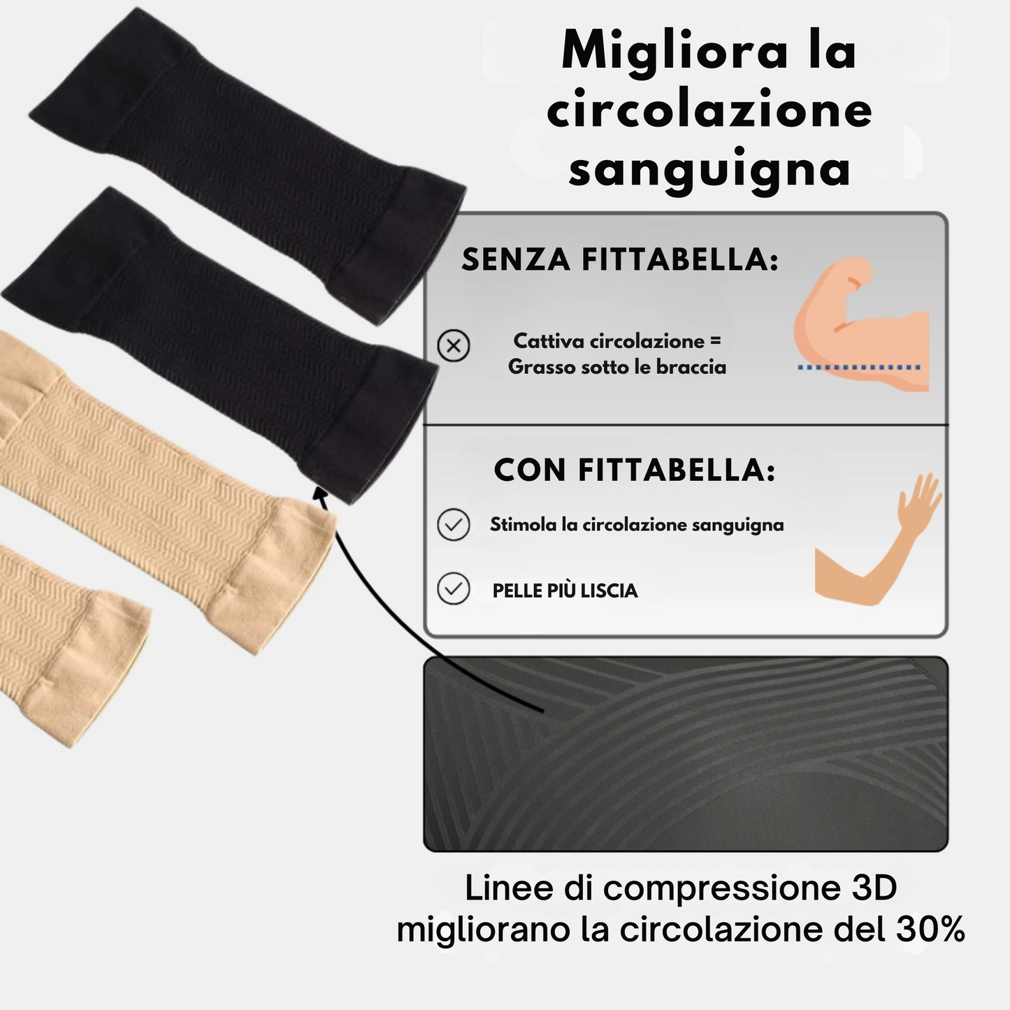 3D Compression Arm Sleeves – Sculpting Support
