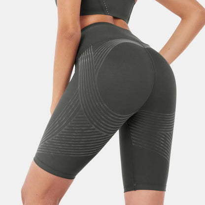 Short modellante 3D a vita alta sopra il ginocchio